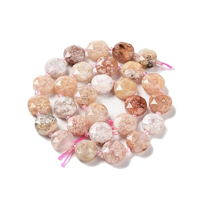 Natural Cherry Blossom Agate Beads Strands G-NH0004-024-1
