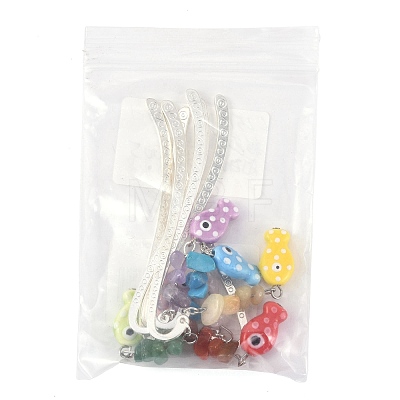 6Pcs Alloy Bookmarks AJEW-FS00005-1