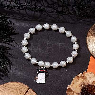 Alloy Enamel Charm Bracelets BJEW-JB10851-01-1