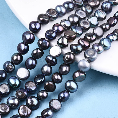 Natural Cultured Freshwater Pearl Beads Strands X-PEAR-R064-21-1