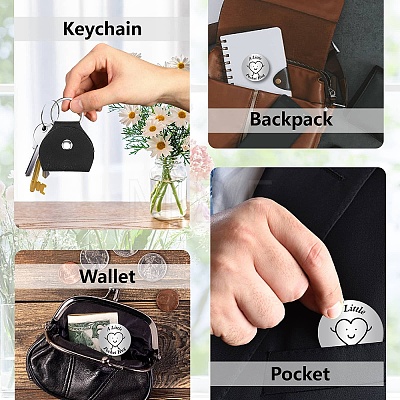 Pocket Hug Token Long Distance Relationship Keepsake Keychain Making Kit DIY-CN0002-67A-1