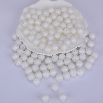 Round Silicone Focal Beads SI-JX0046A-41-1