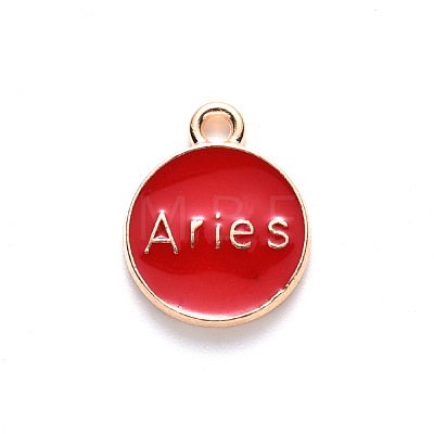 Alloy Enamel Pendants X-ENAM-S124-01A-07A-1
