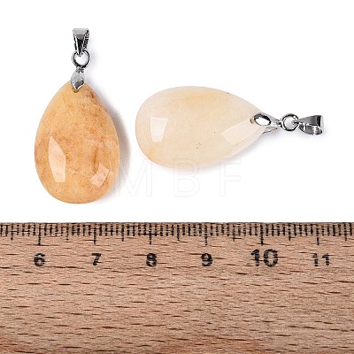 Natural Topaz Jade Pendants G-N362-03P-13-1