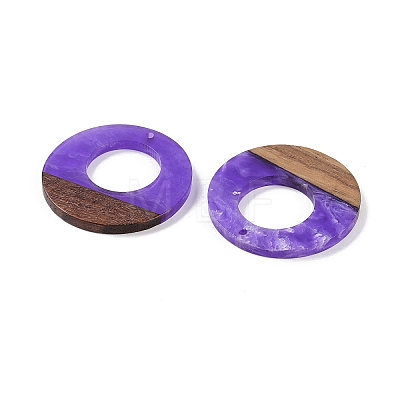 Resin & Wood Pendants WOOD-F015-14A-1