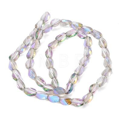 Electroplate Glass Beads Strands EGLA-L045-C-HR01-1