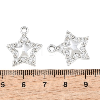 Alloy Rhinestone Pendants RB-CBA332B-03P-1