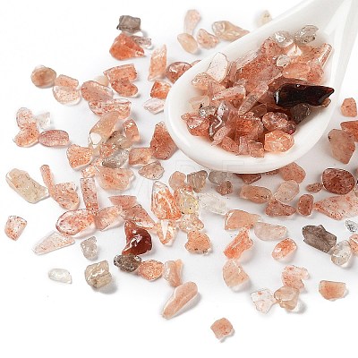 Natural Sunstone Chips Beads X-G-M428-03B-1