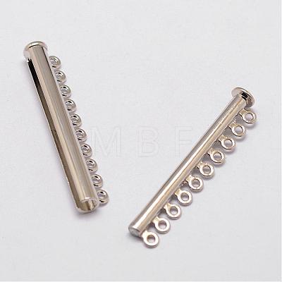 Alloy Magnetic Slide Lock Clasps PALLOY-P103-09-1