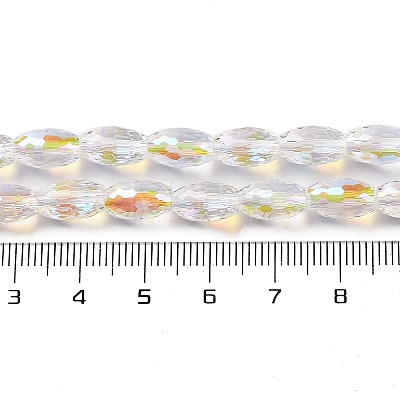 AB Color Plated Transparent Electroplate Beads Strands EGLA-H104-05D-1