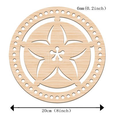Basswood Basket Bottoms WOOD-WH0111-006-1
