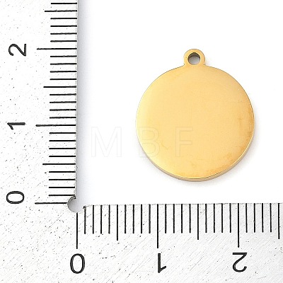 304 Stainless Steel Pendants STAS-F315-09G-07-1