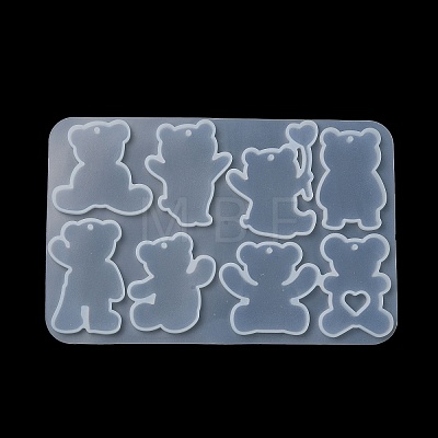 Bear DIY Pendant Silhouette Silicone Molds X1-SIL-F010-02-1