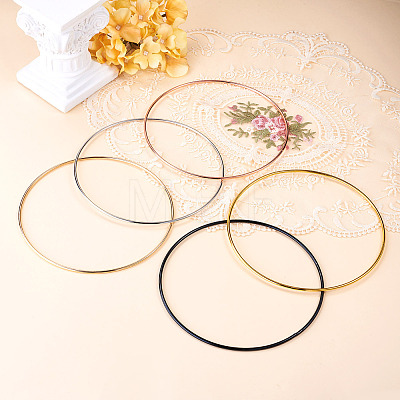 5Pcs 5 Colors Iron Rings FIND-TA0011-10-1