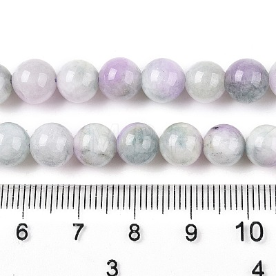 Dyed Natural White Jade Beads Strands G-T138-8mm-210-40-1