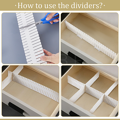 Rectangle Plastic Drawer Dividers AJEW-WH0556-99-1