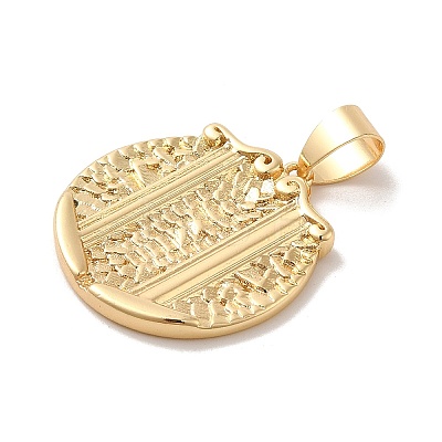 Real 18K Gold Plated Zodiac Theme Brass Pendants KK-M273-04E-G-1