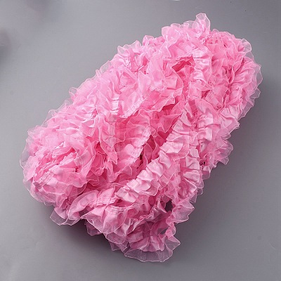 Polyester Ruffled Trimming DIY-WH0308-395A-1