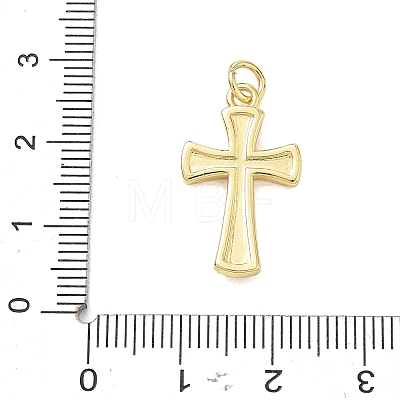 Brass Enamel Pendants KK-CBA3F25-11G-04-1