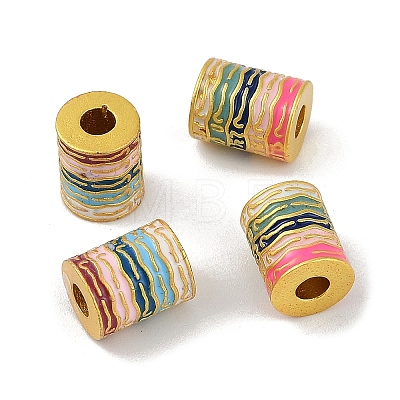 Brass Enamel Beads KK-S393-03-1