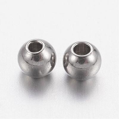 201 Stainless Steel Beads STAS-R033-3mm-1