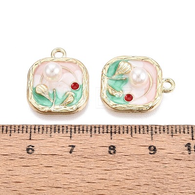 Alloy Enamel Pendants ENAM-N069-17KCG-02-1