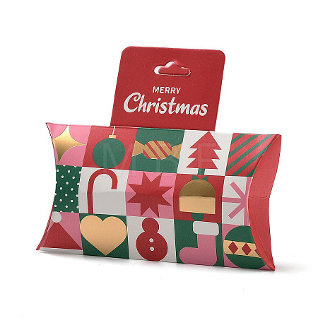 Christmas Theme Paper Pillow Gift Boxes CON-B012-04-1