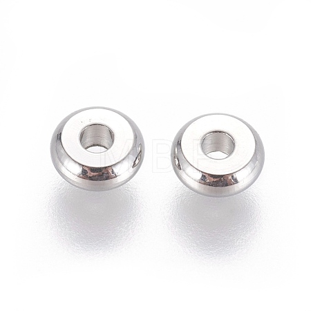 Tarnish Resistant 304 Stainless Steel Spacer Beads STAS-F205-02P-B-1