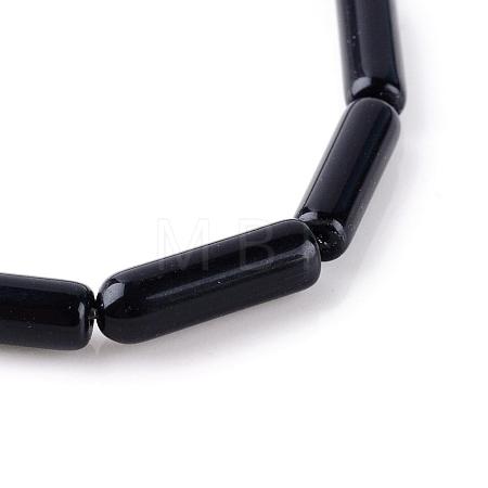 Natural Obsidian Bead Strands G-R356-53-1