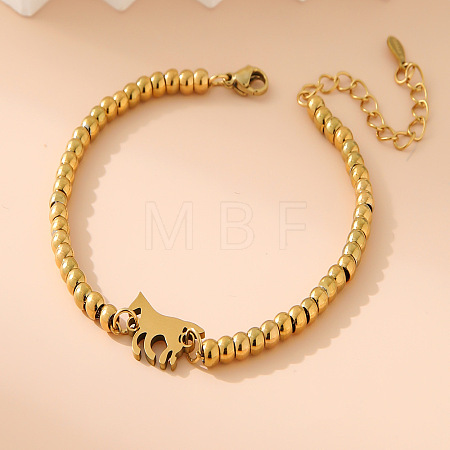304 Stainless Steel Link Bracelets WG01C4C-06-1