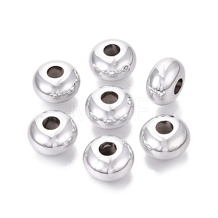 UV Plating Opaque Acrylic European Beads PACR-T017-19M-13-1
