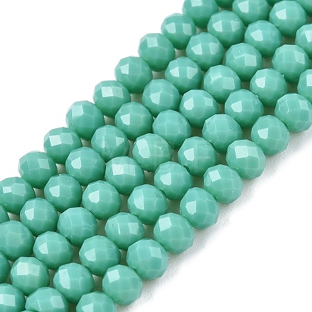 Opaque Solid Color Imitation Jade Glass Beads Strands EGLA-A044-P3mm-D31-1