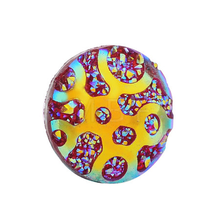 Druzy Resin Cabochons LS-CRES-Q191-HA025-8-1