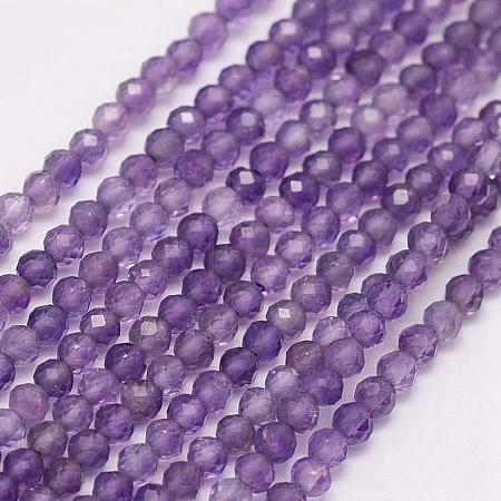 Natural Amethyst Beads Strands G-G663-17-4mm-1