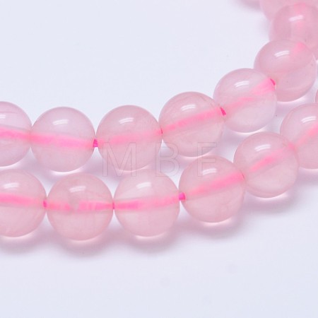 Natural Madagascar Rose Quartz Beads Strads G-D653-8mm-1