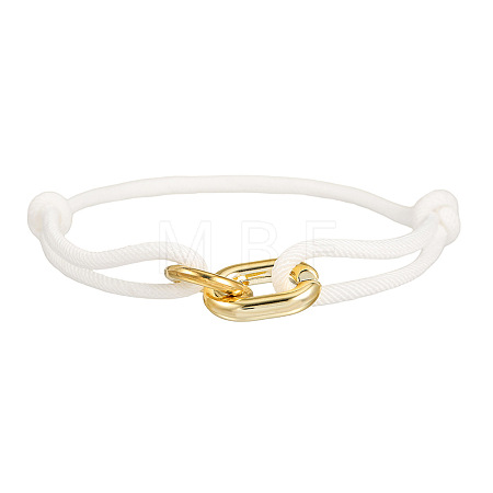 CCB Plastic Oval & Ring Link Bracelets WG5024D-05-1