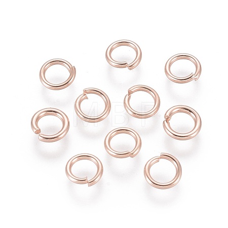 304 Stainless Steel Open Jump Rings STAS-O098-02RG-02-1