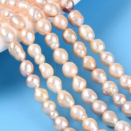 Natural Nucleated Pearl Beads Strands PEAR-N012-02Q-02-1