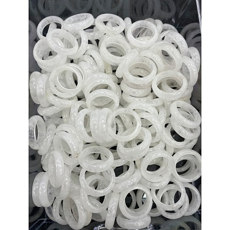 Natural Quartz Crystal Finger Rings WG8089A-18-1