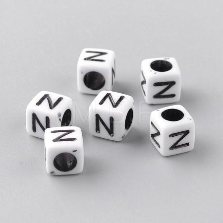 Opaque Acrylic Beads SACR-Q188-02N-1