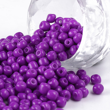 Baking Paint Glass Seed Beads SEED-US0003-4mm-K13-1