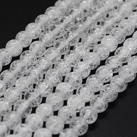 Natural Crackle Quartz Beads Strands G-K285-02-10mm-1