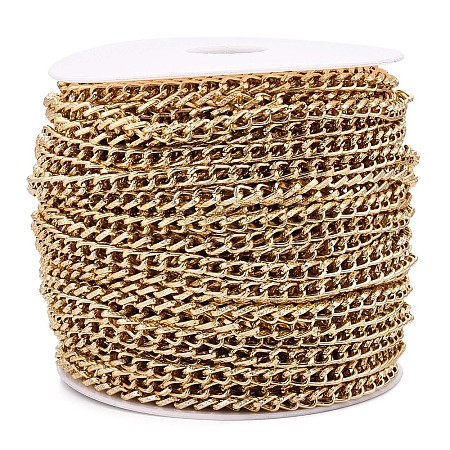 Aluminium Textured Curb Chains CHA-T001-42G-1