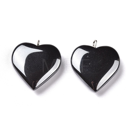 Non-magnetic Synthetic Hematite Pendants G-K225-09B-1
