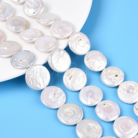 Natural Baroque Keshi Pearl Beads Strands PEAR-S018-20B-1