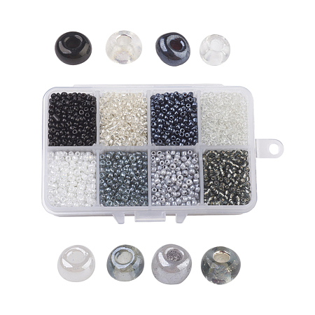 1 Box 8/0 Glass Seed Beads Round  Loose Spacer Beads SEED-X0050-3mm-09-1