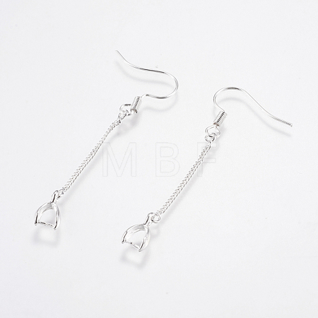 Brass Earring Hooks KK-I618-26S-RS-1