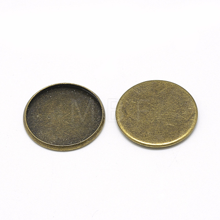 Iron Plain Edge Bezel Cups X-MAK-Q011-25AB-20mm-1