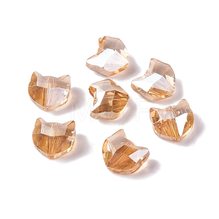 100Pcs Electroplate Glass Beads EGLA-P060-01B-PL01-1