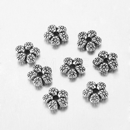 Tibetan Style Alloy Spacer Beads LF10889Y-NF-1